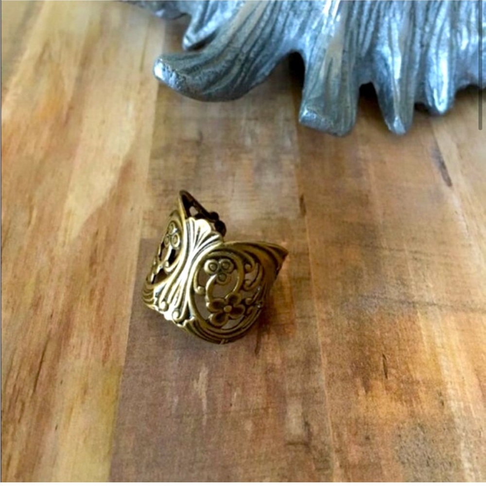 Genuine antique brass ring